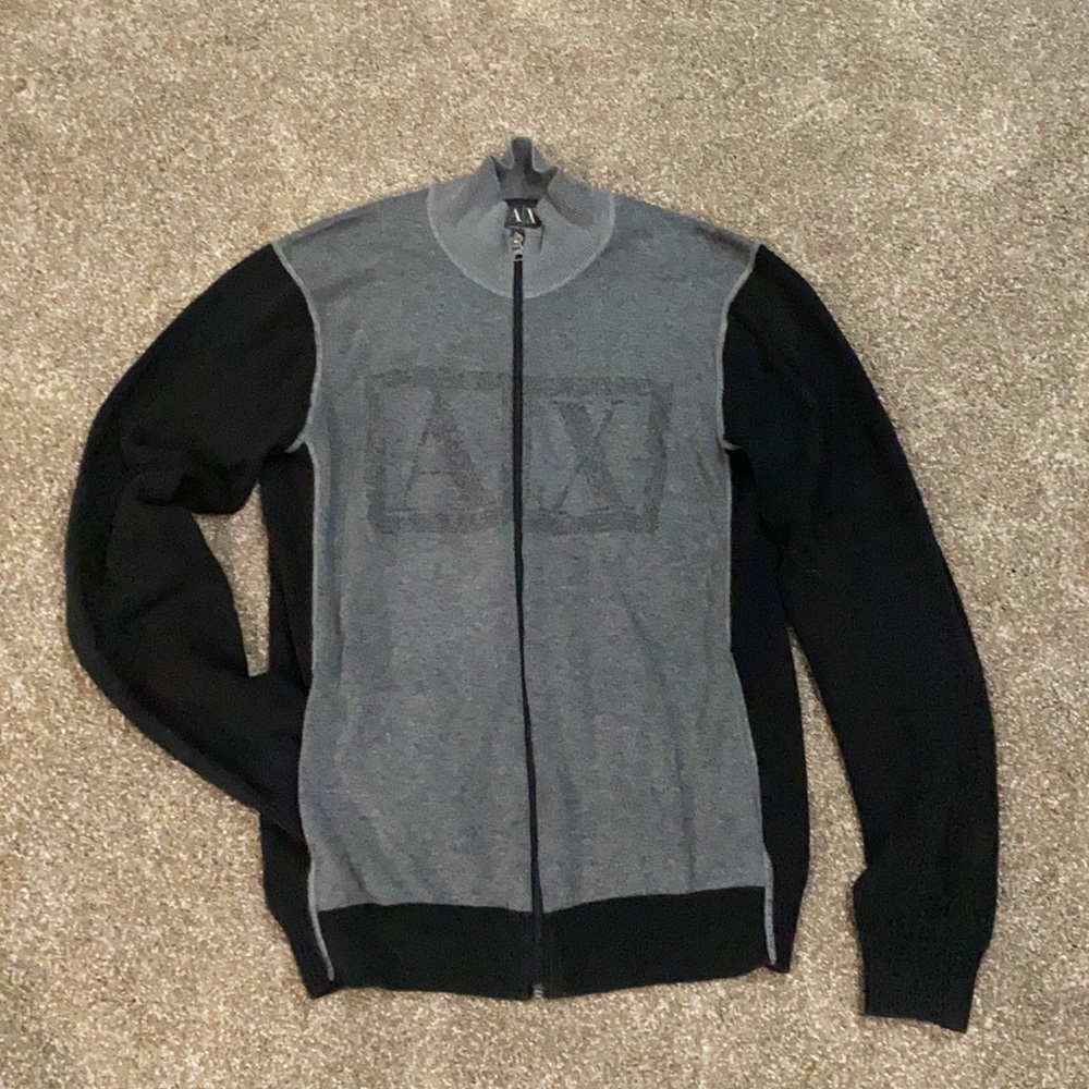 Men’s Armani exchange zip up sweater cardigan